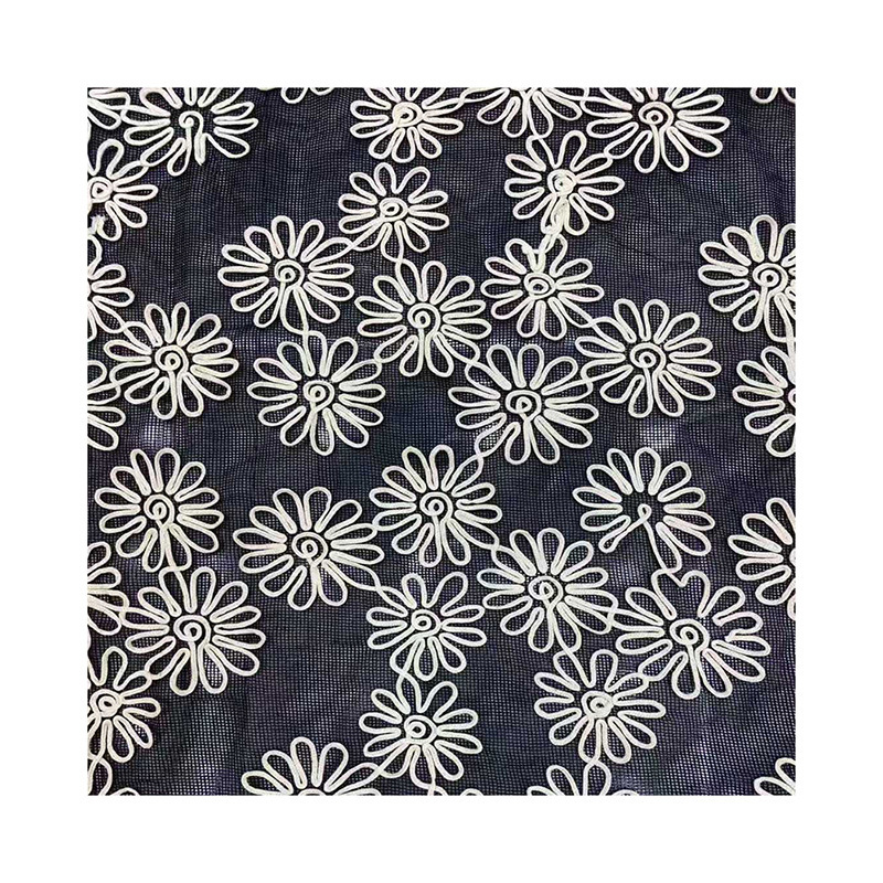 해바라기 꽃 그리드 펀칭 레이스 레이스 의상 원단 신규 fashion lace fabric