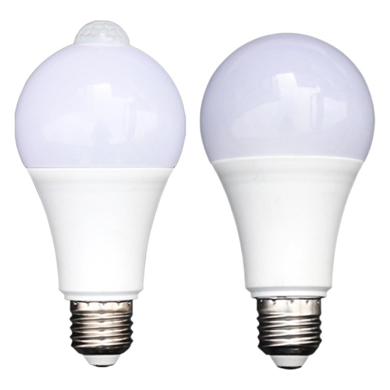 Bombilla de inducción LED de sonido y control de luz bombilla de inducción Cuerpo Humano infrarrojo bombilla inteligente corredor luz radar luz LED