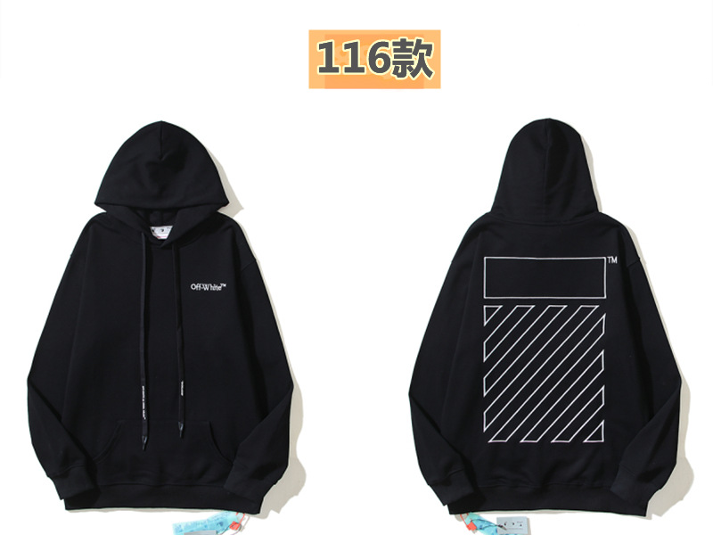 Marca de moda offwhite graffiti religioso pintura al óleo impresión de flecha hombre y mujer suelta OW pareja alta calle hoodie abrigo