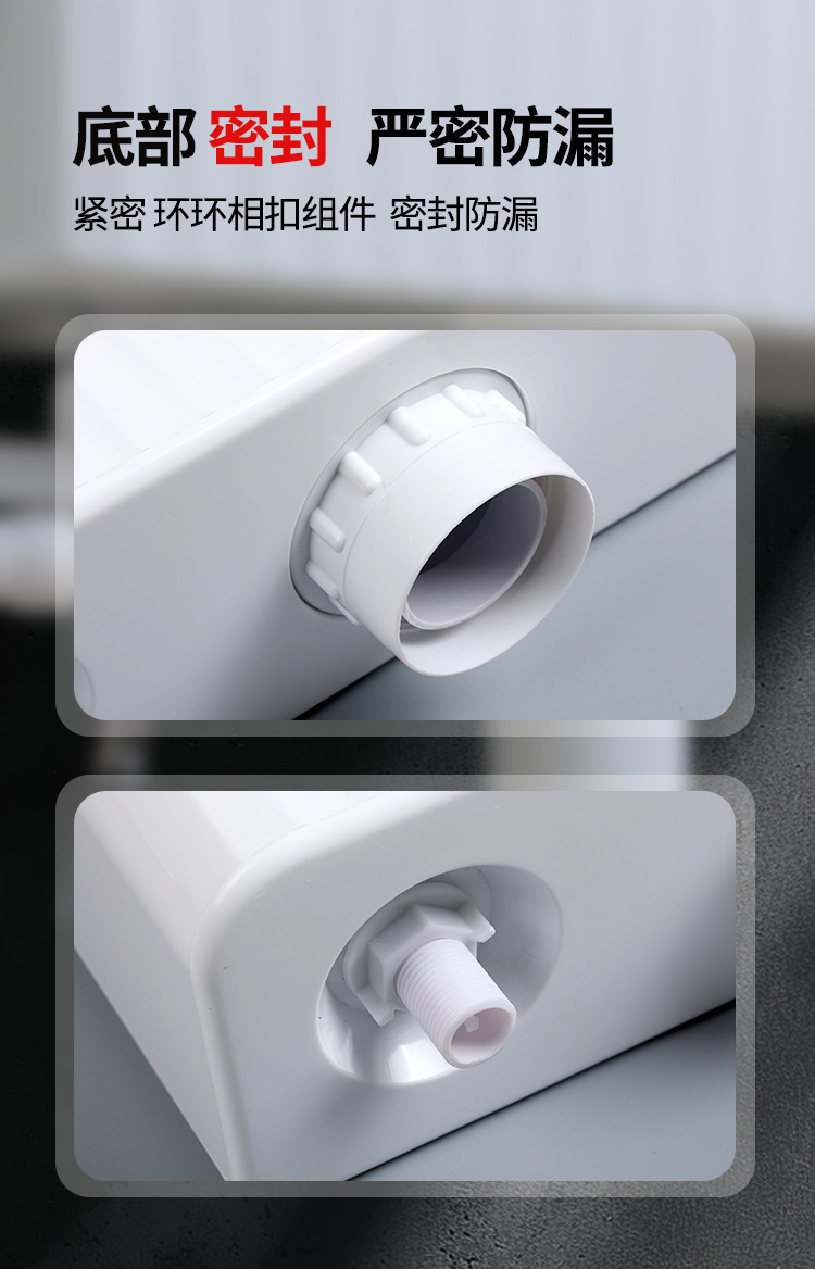 Toilet flushing tank, household bathroom squat toilet, large flushing force, energy-saving flushing tank, wall-mounted squat toilet flushing Application Scenario