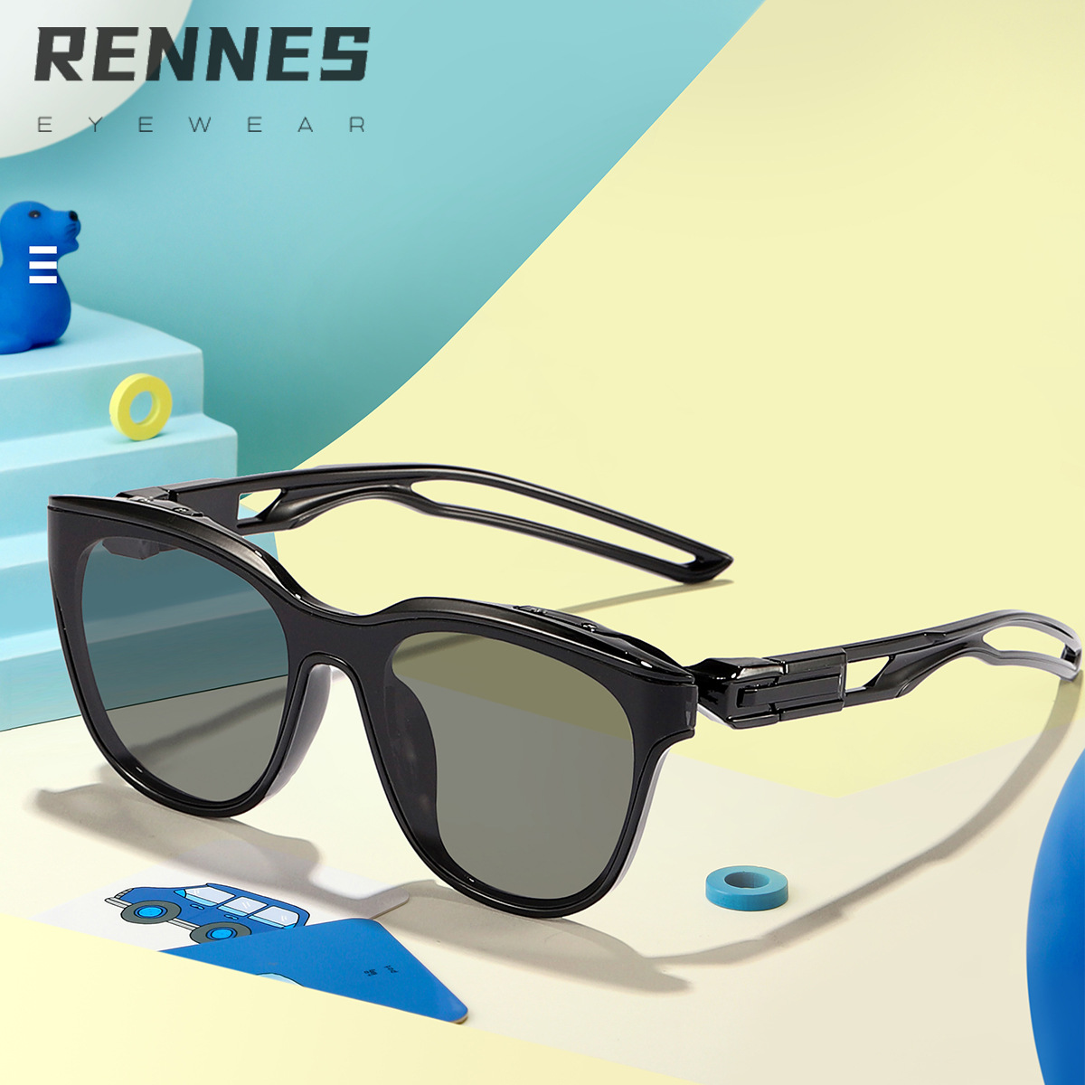 Nuevas gafas de sol cuadradas al por mayor transfronterizas para niños