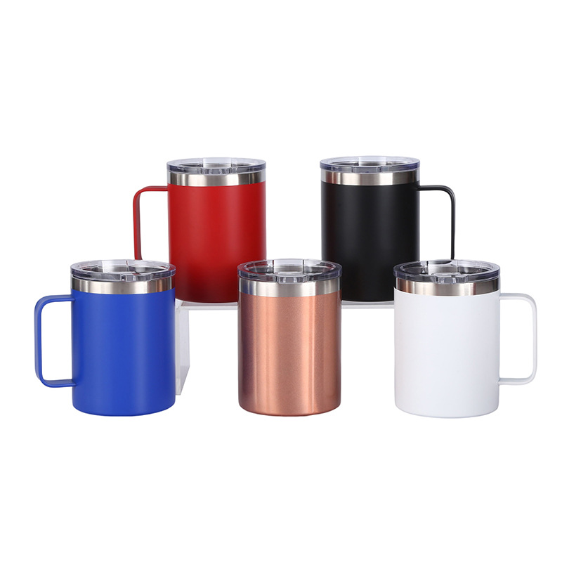 Suministro directo de fábrica nuevo mango coche taza doble capa café leche té vacío de acero inoxidable taza de vacío taza al por mayor