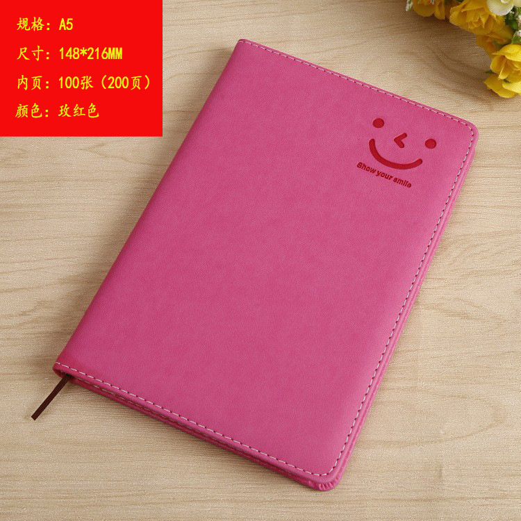 Cutie coreano sonriente cuaderno papelería mini larga cuaderno de notas portátil puede DZLOGO