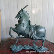 铜唐马摆件 景泰蓝彩绘 马到成功 来图可定大中小型铜雕