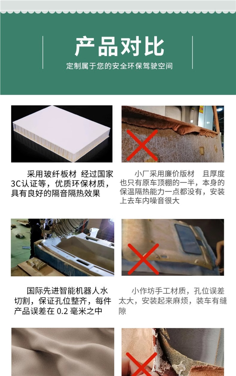 Suitable for Great Wall Haval H6 Windrunner 5m4 Car Ceiling H3/H5 Car Interior Ceiling Cloth C30C50 Lining Renovation