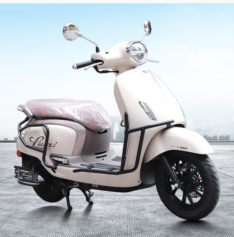 Suitable for Haojue Lumi125 Scooter Front and Rear Full Surround Guard Bars, Carbon Steel Protective Bars, Modification Accessories