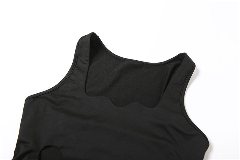 2024 Summer Women's New Fashion Hollow Low Neck High Waist Bodycon Slit Slim Long Dress_ecoleips.com