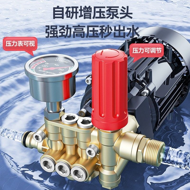 [Delixi] Car Washing Machine for Home Use 220V High-Pressure Water Gun High-Power New Model Pump Portable Cleaning Tool