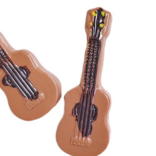 Creative dollhouse toy accessories, resin simulation guitar, violin diy jewelry, glue phone case accessories