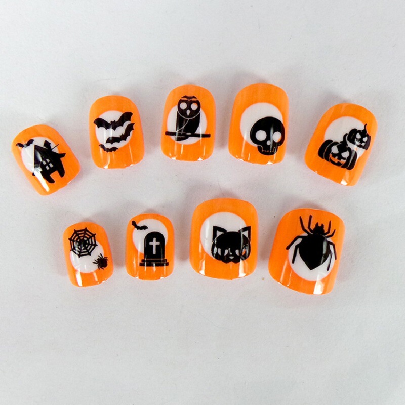 Wearable Nail Patches, 24 Pieces of Convenient Adhesive-Backed Nail Patches, Street Stall Creative Nail Sequins