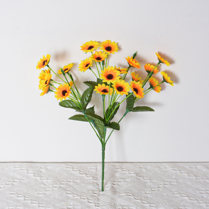 Girasol artificial flor seda decoración boda y hogar