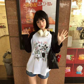 简约实穿圆领长袖T恤女，长袖打底衫，宽松不紧绷
