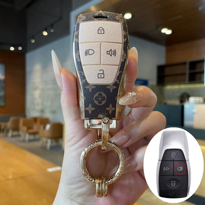 Car key bag Case Bj40/Bj60/Bj80 Premium Retro - type-a-four-button-light-key-cover-trendy-ring