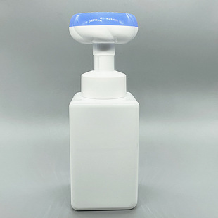 500ml Foam Pump Set 43 Teeth Foam Pump Mousse Foaming Pump Head Square Bottle Large Capacity Foam Pump