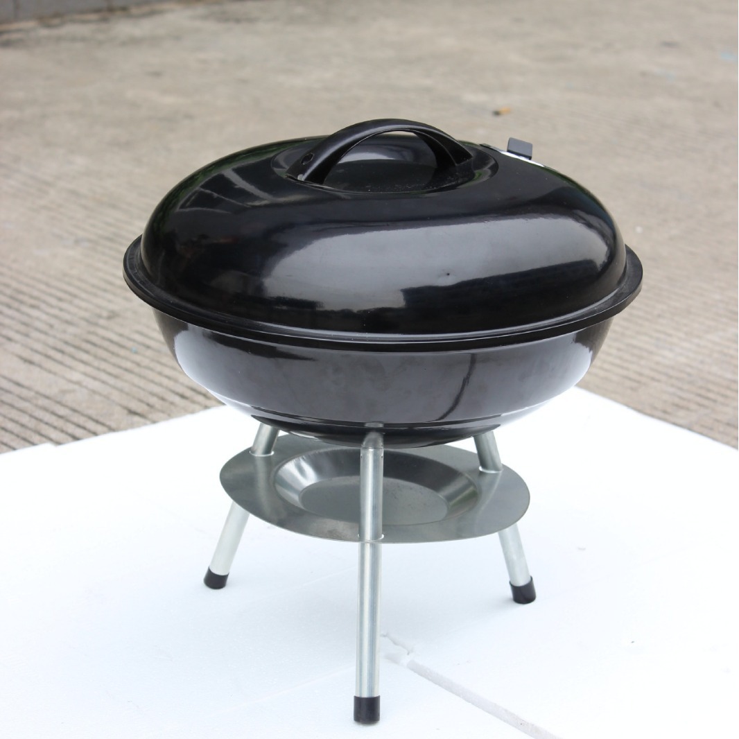 Los fabricantes producen de 14 pulgadas de tres patas de Apple estufa ronda barbacoa horno barbacoa escritorio pequeño horno de barbacoa