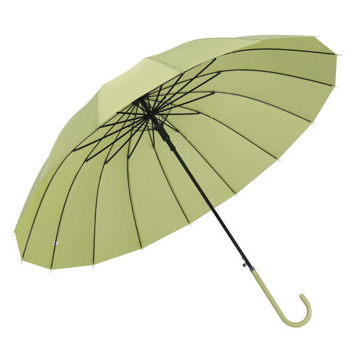 Automatic 16-bone large wind-resistant Japanese double curved handle straight umbrella bulk wholesale advertising gift umbrella waterproof umbrella