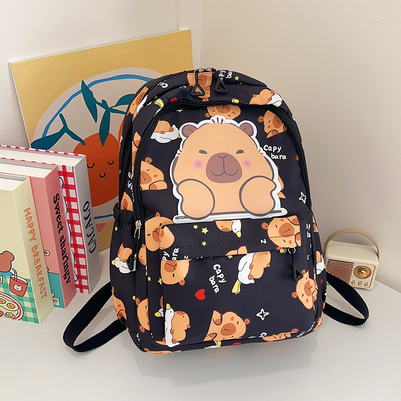 Liebre mochila de impresión universal, mochila resistente a la suciedad, moda para hombres y mujeres, mochila de tendencia ligera de gran capacidad.