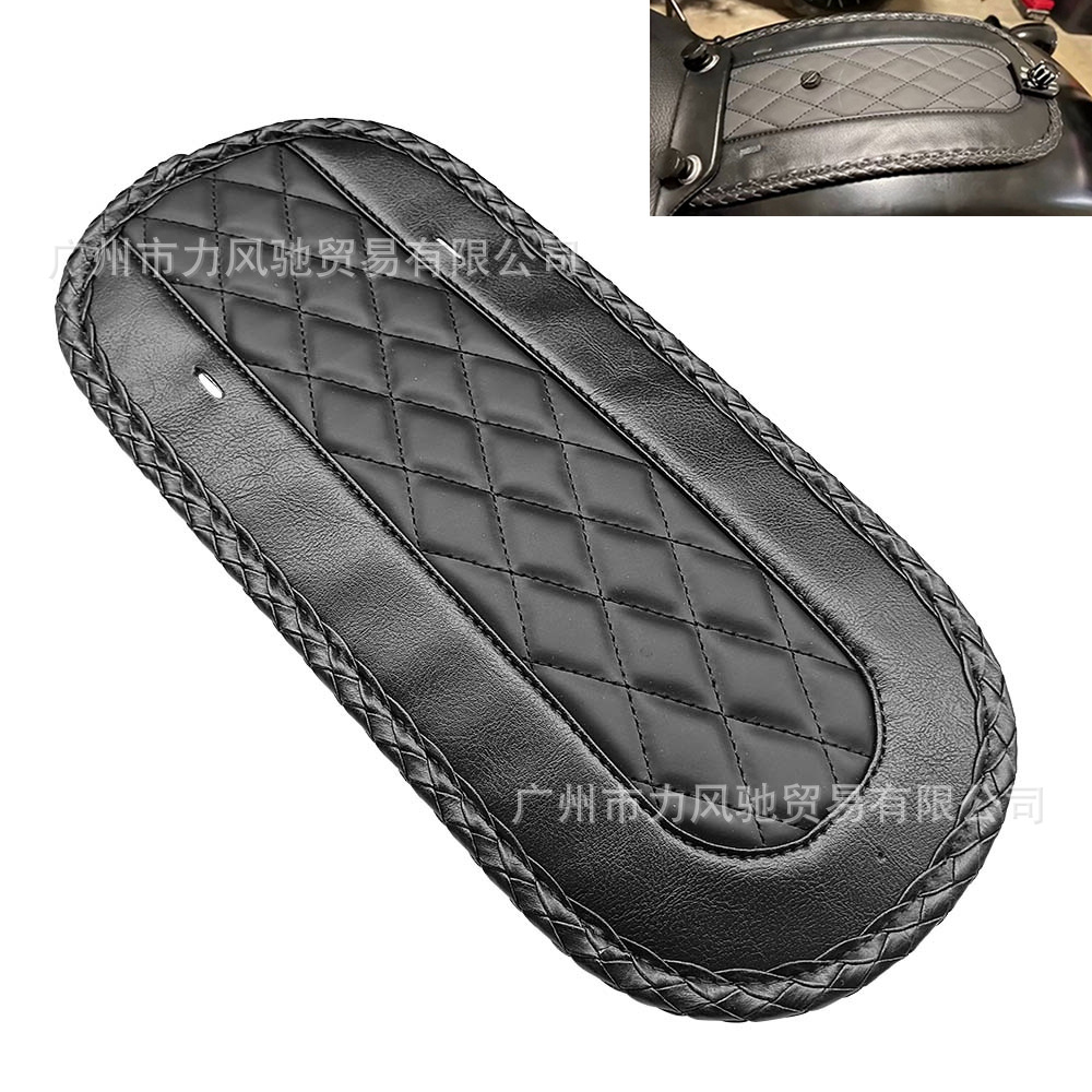 Aplicable a las piezas de modificación de la motocicleta, cojín del asiento trasero Harley, cojín de la piel del cojín de la carretera 08 - 18 años