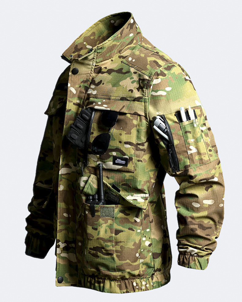 ​Tactical Camouflage Uniform Set - Durable Military Workwear For Men, Outdoor Training & Field Operations (Multiple Colors & Sizes Available)​_voghion.com