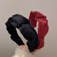 Knitted Wool Crochet Hair Tie for Women - Winter Style, Elegant Hairband, Trendy Hair Accessories, 2024 New Arrival