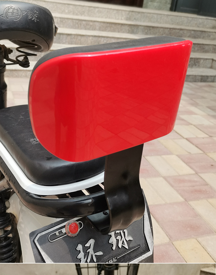 Electric Bicycle Accessories Curved Soft Backrest Rear Seat Cushion for Electric Scooter Rear Seat
