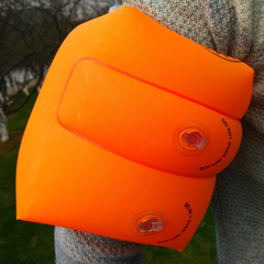 Thickened Inflatable Yellow Round Floating Arm Ring for Adults Double Airbag Safety Swimming Arm Float for Infants and Toddlers, 4 Colors