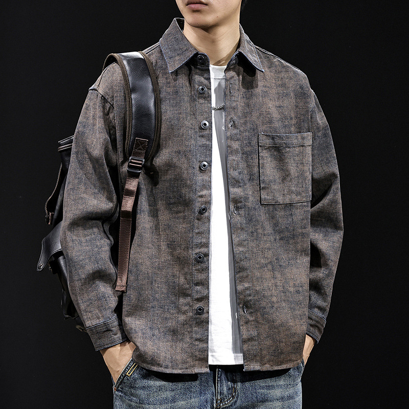 Heavy Weight Casual Shirt Men's Jacket 2025 New Autum Men's Large Size Men's Top Casual Jacket Spring and Autum Style