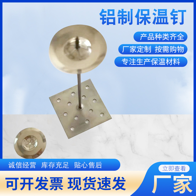 厂家直供铝制保温钉外墙保温锚固栓 一体式保温钉机制铝制保温钉
