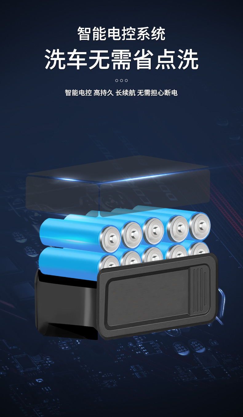 Brushless High-Power Portable Car Wash Water Gun Car-Mounted Rechargeable Wireless Car Wash Machine Multi-Functional Household Cleaner