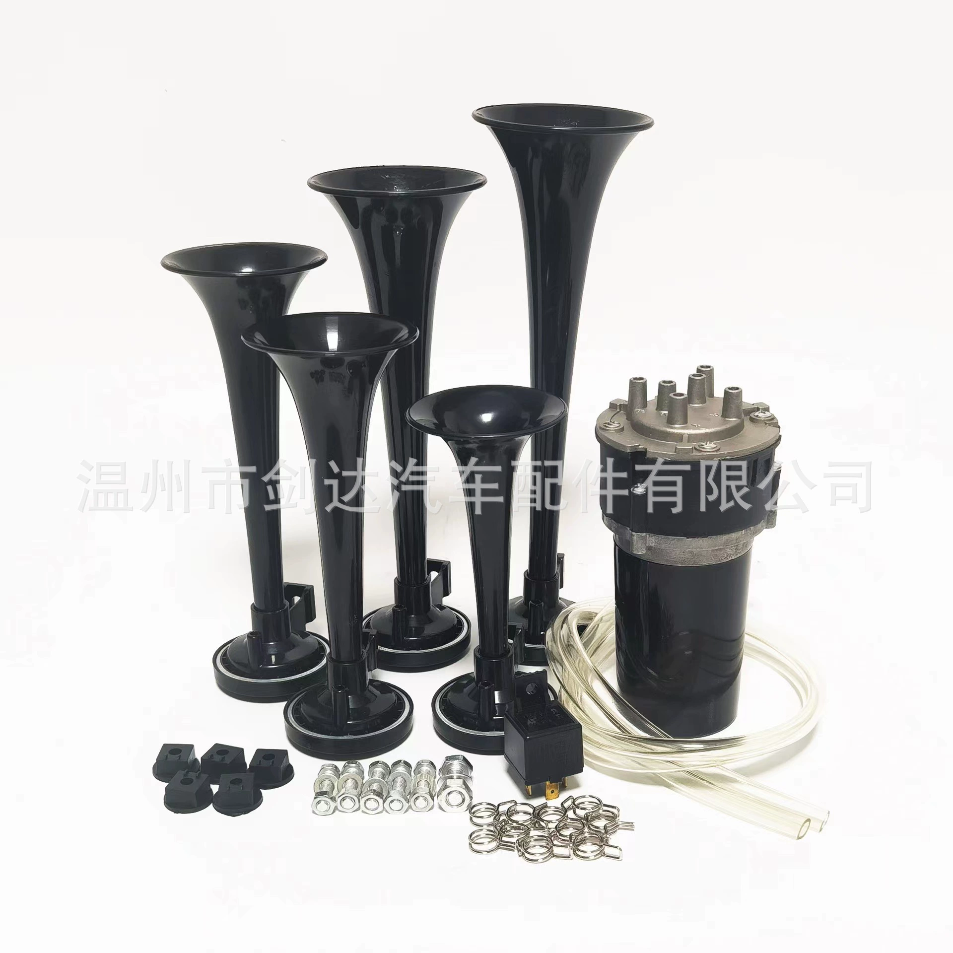 Супер прилив внедорожник Мотоцикл модифицированный автомобиль Электрический автономный воздушный насос 5 Трубка Джаз музыка 12 В воздушный рожок