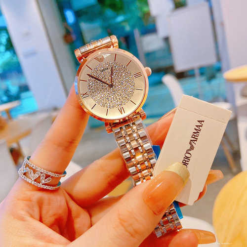  Xiangshiman Fashion Gypsophila Watch Women’s Niche AMORA Waterproof Stainless Steel Strap Women’s Bowl Watch