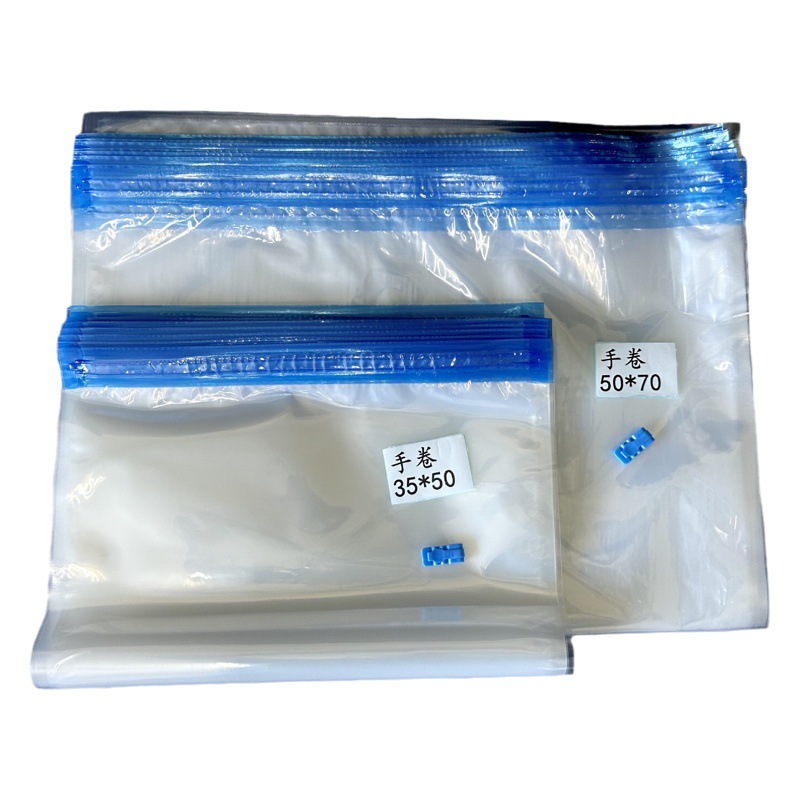 Bolsa de compresión al vacío enrollada a mano, bolsa de almacenamiento de compresión para edredón, con válvula para ropa, chaqueta de plumón Amazon transfronteriza