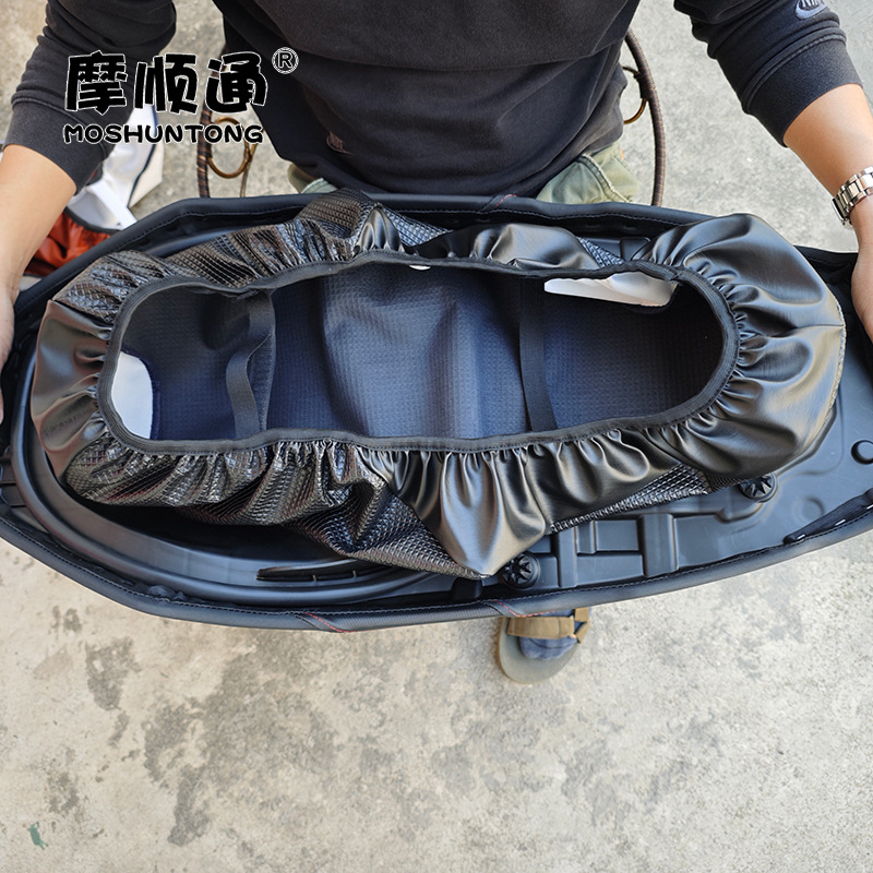 For Haojue AFR125 Motorcycle Sunscreen Waterproof Cushion Cover HJ125T-27 Thickened Leather Heat Insulation Seat Cover