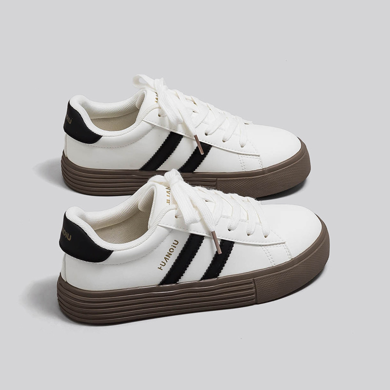 Global Bestseller Women's White Sneakers 2026 Summer New Casual Sports Versatile Student Thick-Soled Campus Style Board Shoes Global Bestseller Women's White Sneakers 2026 Summer New Casual Sports Versatile Student Thick-Soled Campus Style Board Shoes