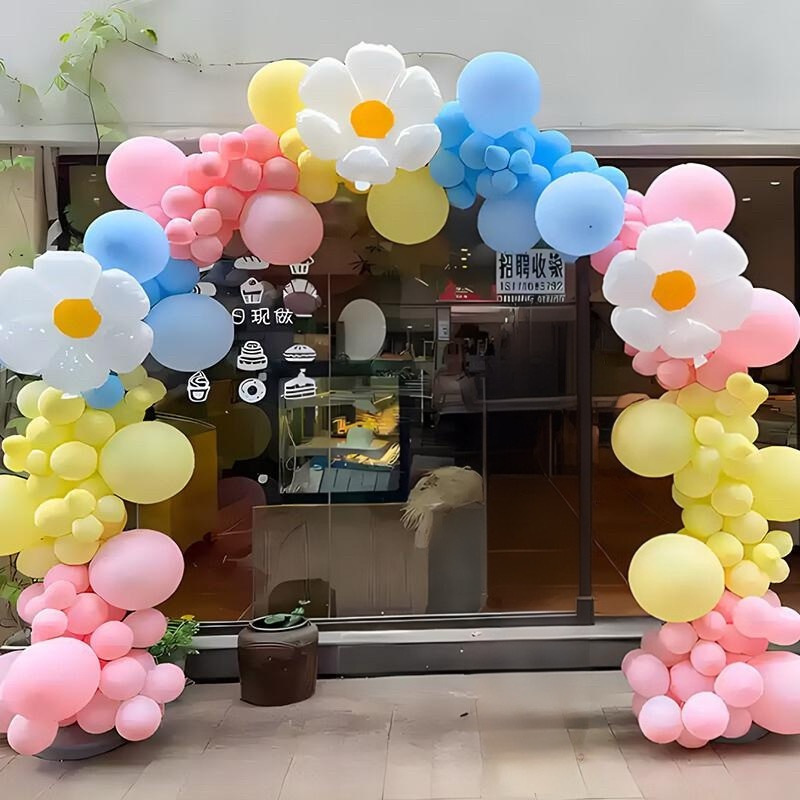 Celebridad en línea nuevo arco de globo set de decoración de atmósfera de apertura escena de diseño de aniversario de cumpleaños