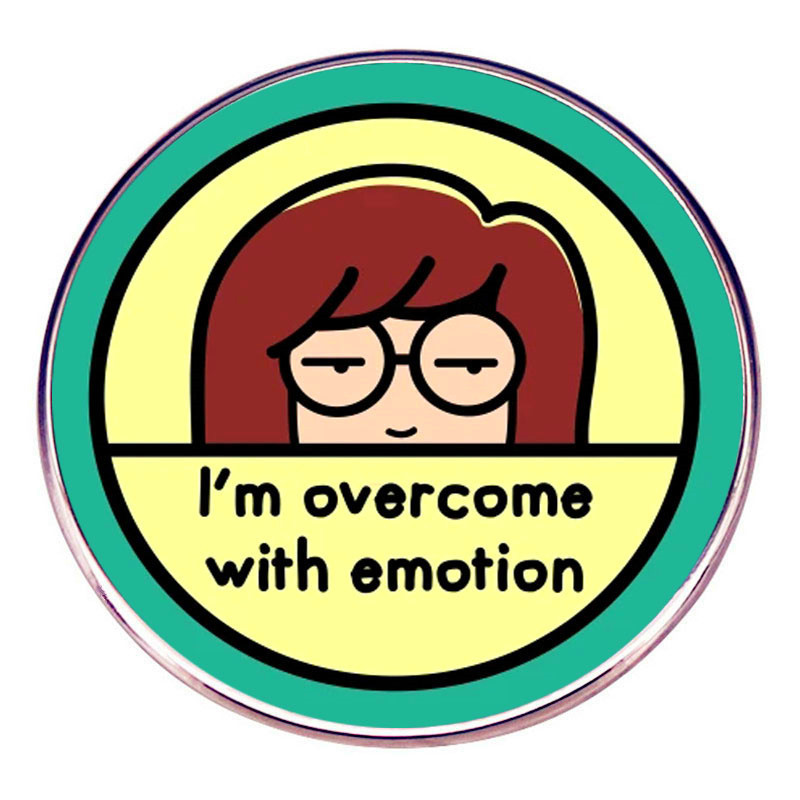 Sister Dai Weier brooch I have restrained a lot of emotions pin badge metal alloy badge accessories Sister Dai Weier brooch I have restrained a lot of emotions pin badge metal alloy badge accessories