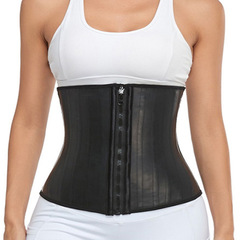 Latex25 Steel Bone Smooth Latex Shaping Bodysuit Zipper Rubber Body Shaping Exercise Abdominal Cinching Belt