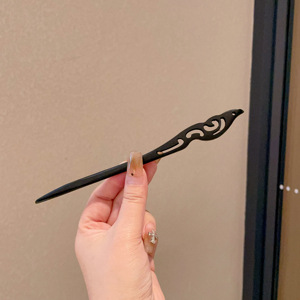 Clipper de cabello de flores de estilo antiguo, temperamento femenino de alto nivel, temperamento versátil, clipper de cabello de estilo chino, clipper de cabello de cabeza posterior.