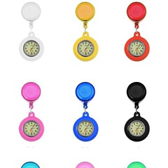 Foreign Trade Luminous Telescopic Nurse Clock Student Hanging Clock Pocket Watch Silicone Colored Face Breast Clock Luminous Nurse Clock Manufacturer Wholesale