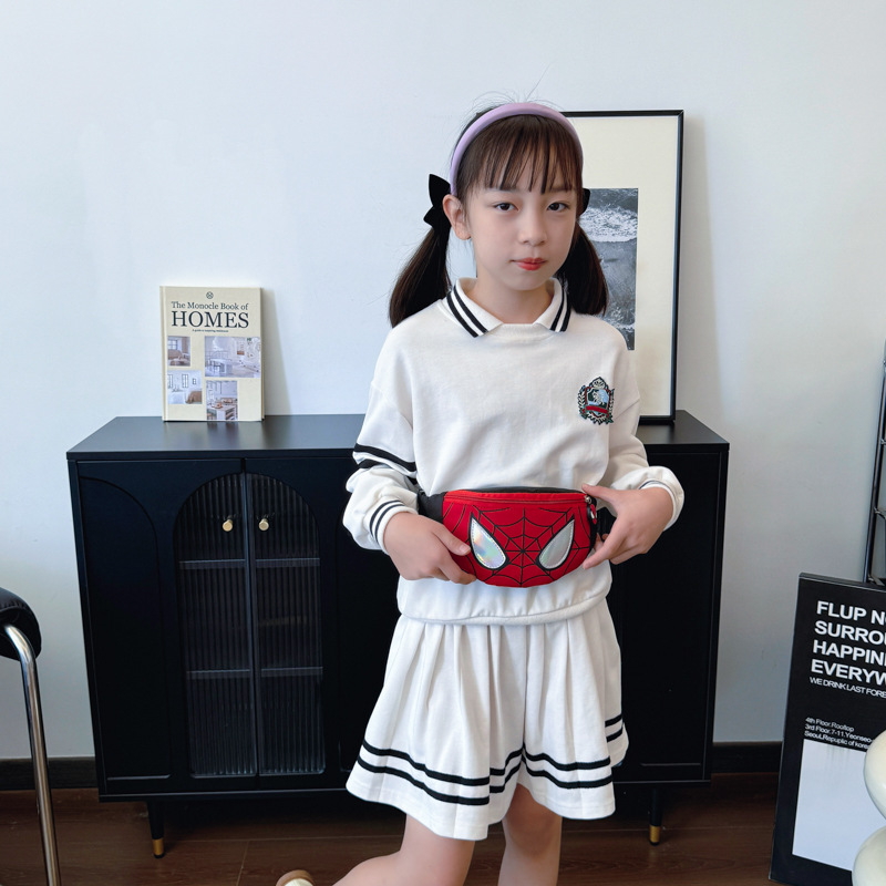 Cartoon japonés lindo bolso de pecho para niños y niñas 2025 nueva moda creativa bolso de cintura para niños bolso de mochila para niños