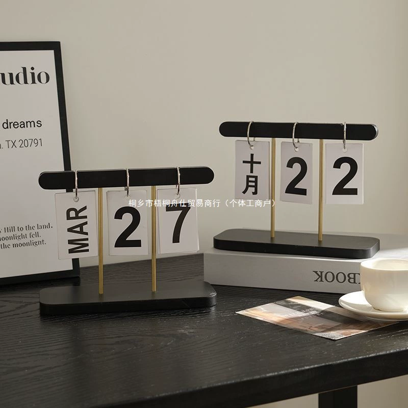 2025 креативный календарь, деревянный простой настольный календарь с перелистыванием страниц, украшения для дома и офиса, настольный календарь, украшение, мебель