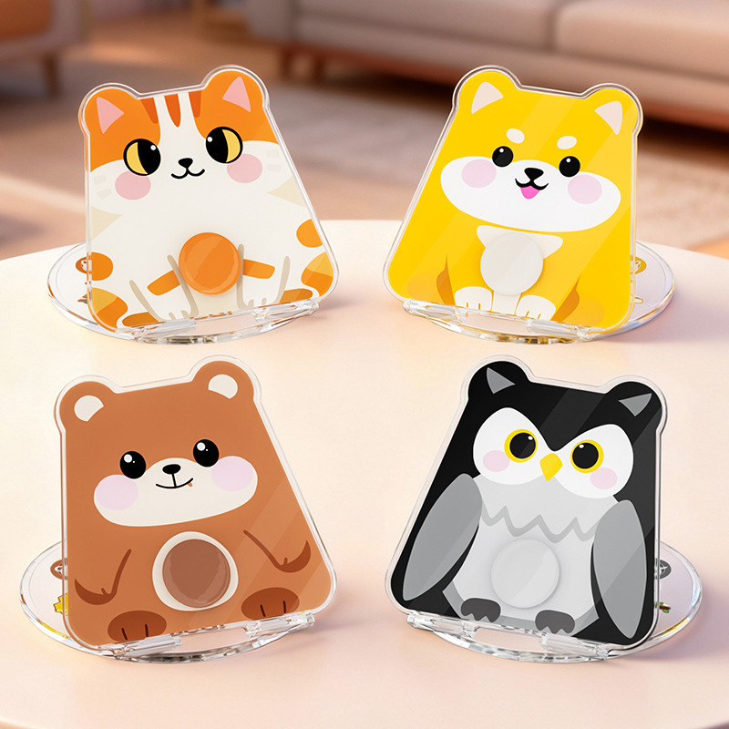 Rotatable and Foldable Phone Case Stand for Desktop Use, Suitable for Apple and Huawei, Portable Support Stand for Eating, Studying, Etc