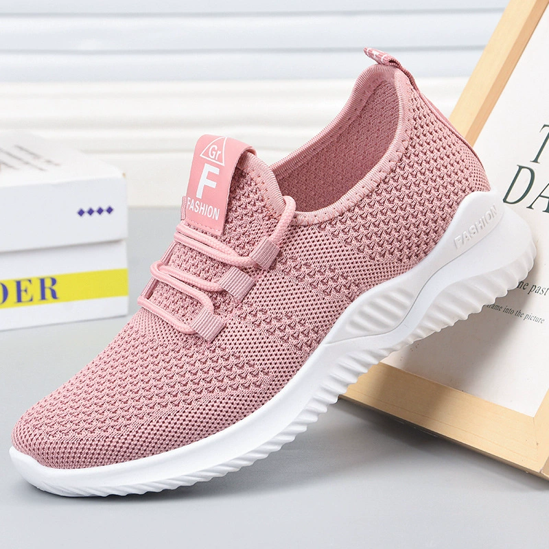 Breathable Women's Sports Shoes, Soft Sole Knit Upper, Lightweight Casual Sneakers 35–41