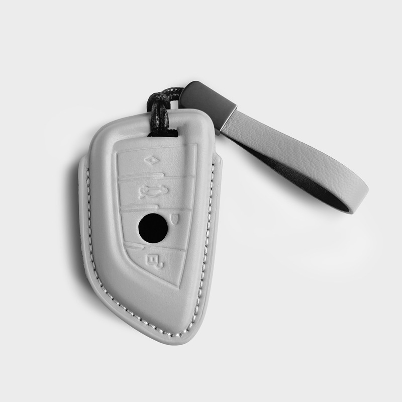 BMW [블레이드 4버튼] 엘리펀트 그레이 커버 + 핸드 스트랩