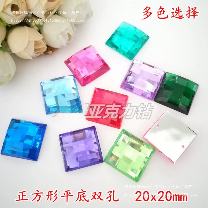 Акриловая плоская основа 20x20 мм, квадратная, ручная работа, аксессуары для сверления, материал для мозаики, обои для детского сада, DIY.