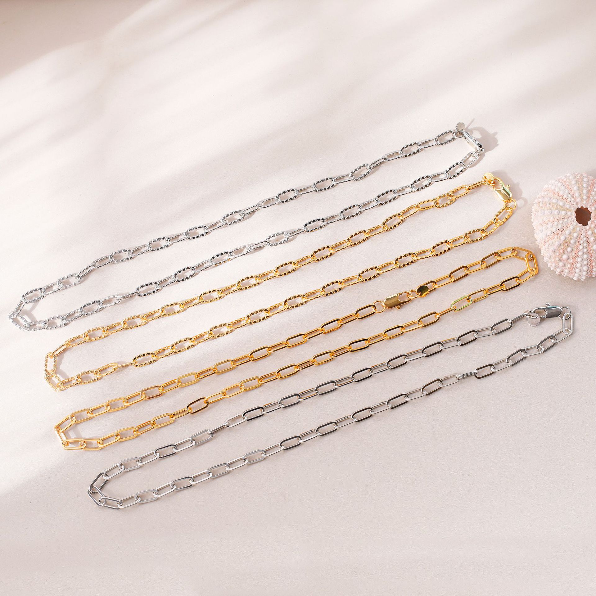 18K Gold Plated Plating Material DIY Jewelry Accessories Classification 1 Piece 45cm Copper 18K Gold Plated Jewelry Accessories