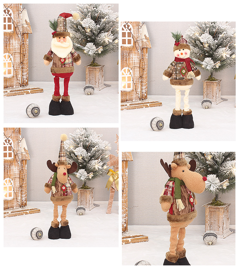 1 Piece Quantity Christmas Fashion Snowman Elk Cloth Nonwoven Party Ornaments