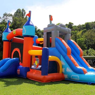 Inflatable Small Castle Home Naughty Castle Indoor Small Slide Children's Paradise Trampoline Toy Playground Stall