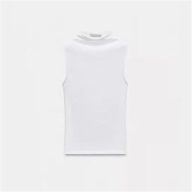 2025 New Summer Women's Clothing Commuter Style Fashionable Multi-Color Blended Pure Color Sleeveless Vest Top for Women 3641842
