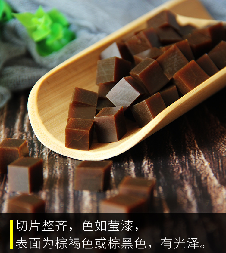 Dong'e original yellow gelatin granules, composite collagen granules, collagen blocks, and slices are used as raw materials for collagen pearls and collagen cakes, including collagen powder.